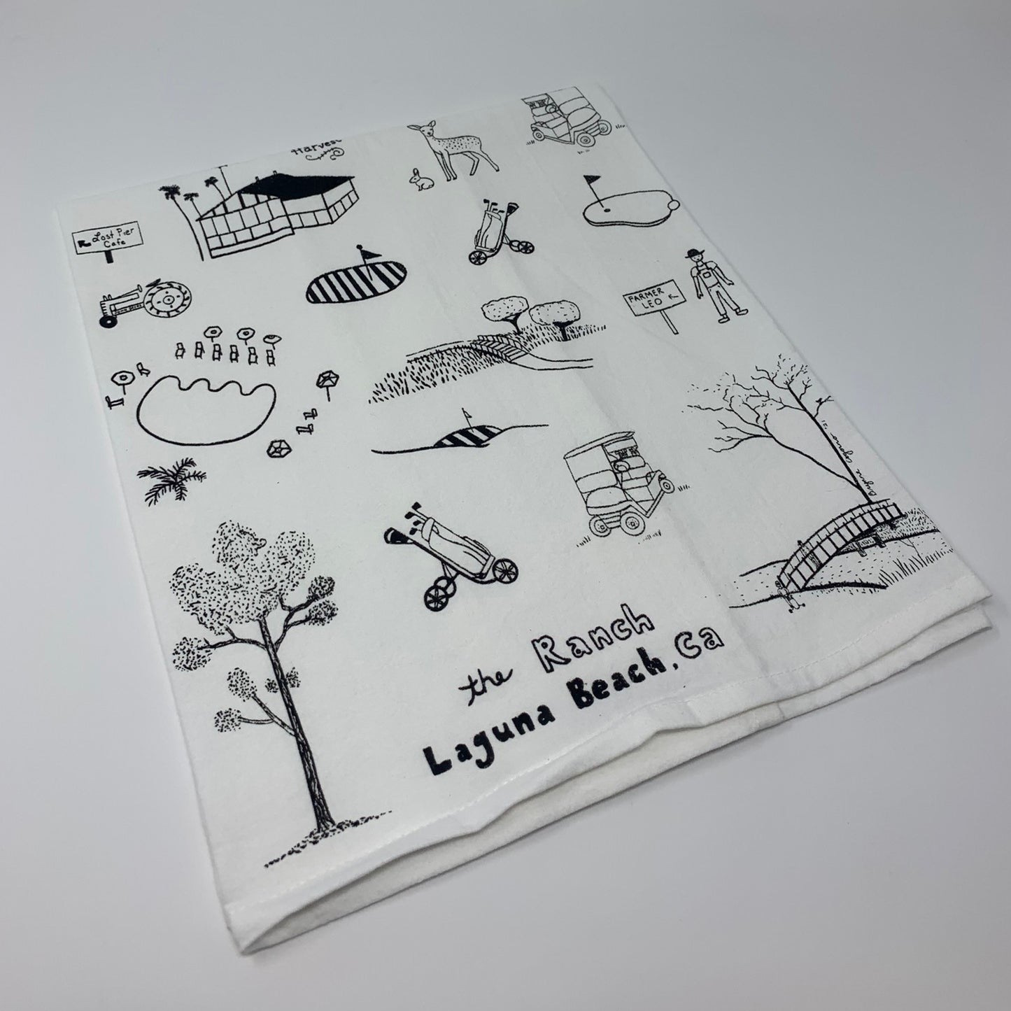 RLB Kitchen Towel by Backward Prints